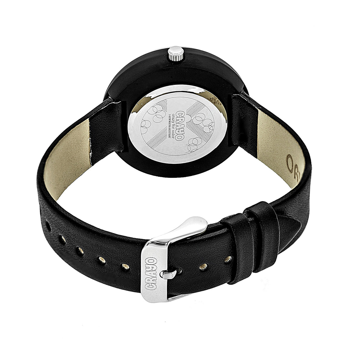 Crayo Celebration Unisex Watch Black Band Black Case  display picture 1