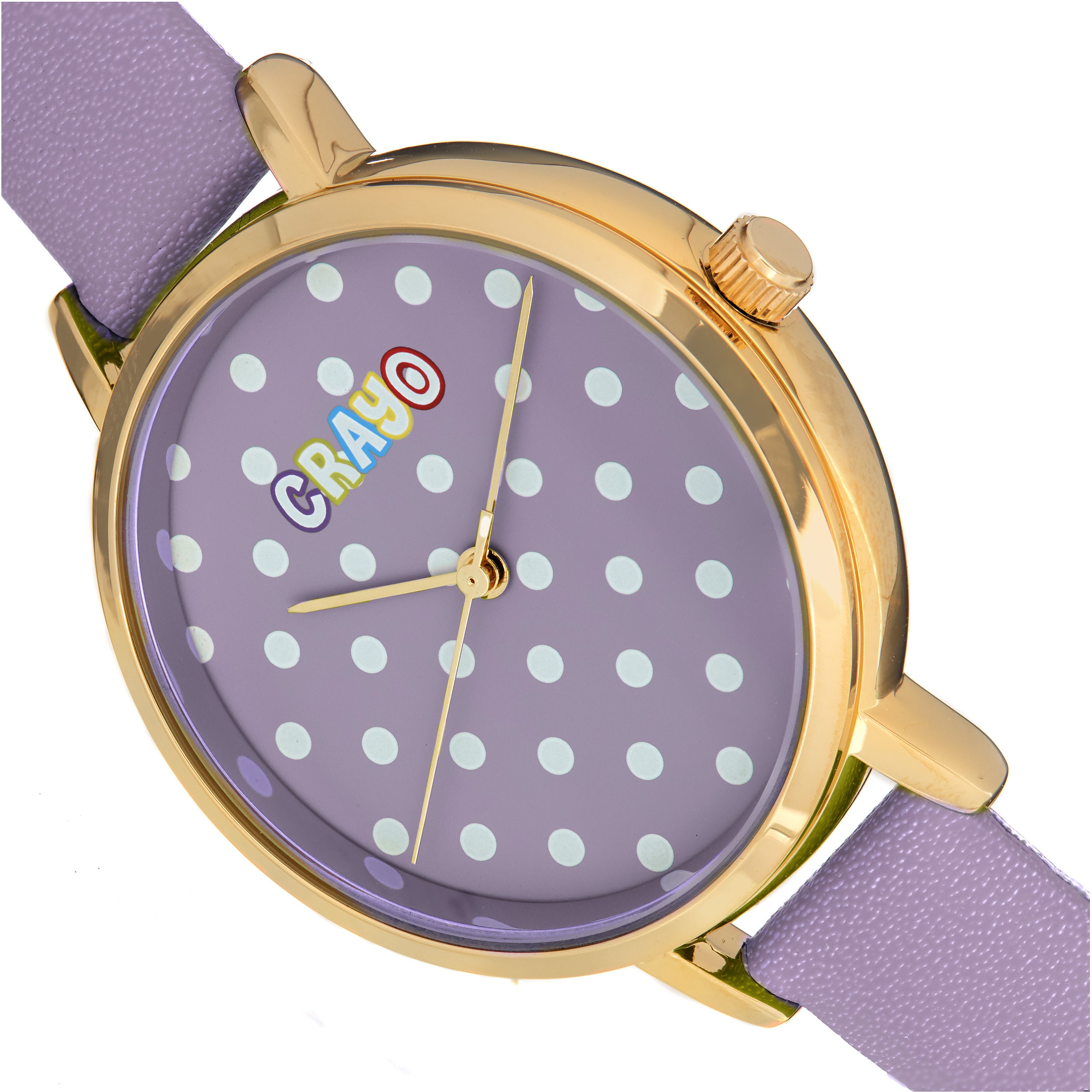 Crayo Dot Strap Watch - Purple - CRACR5904