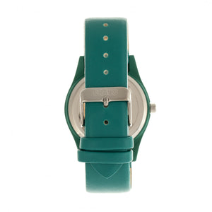 Crayo Dazzle Leather-Band Watch w/Date - Teal - CRACR4102
