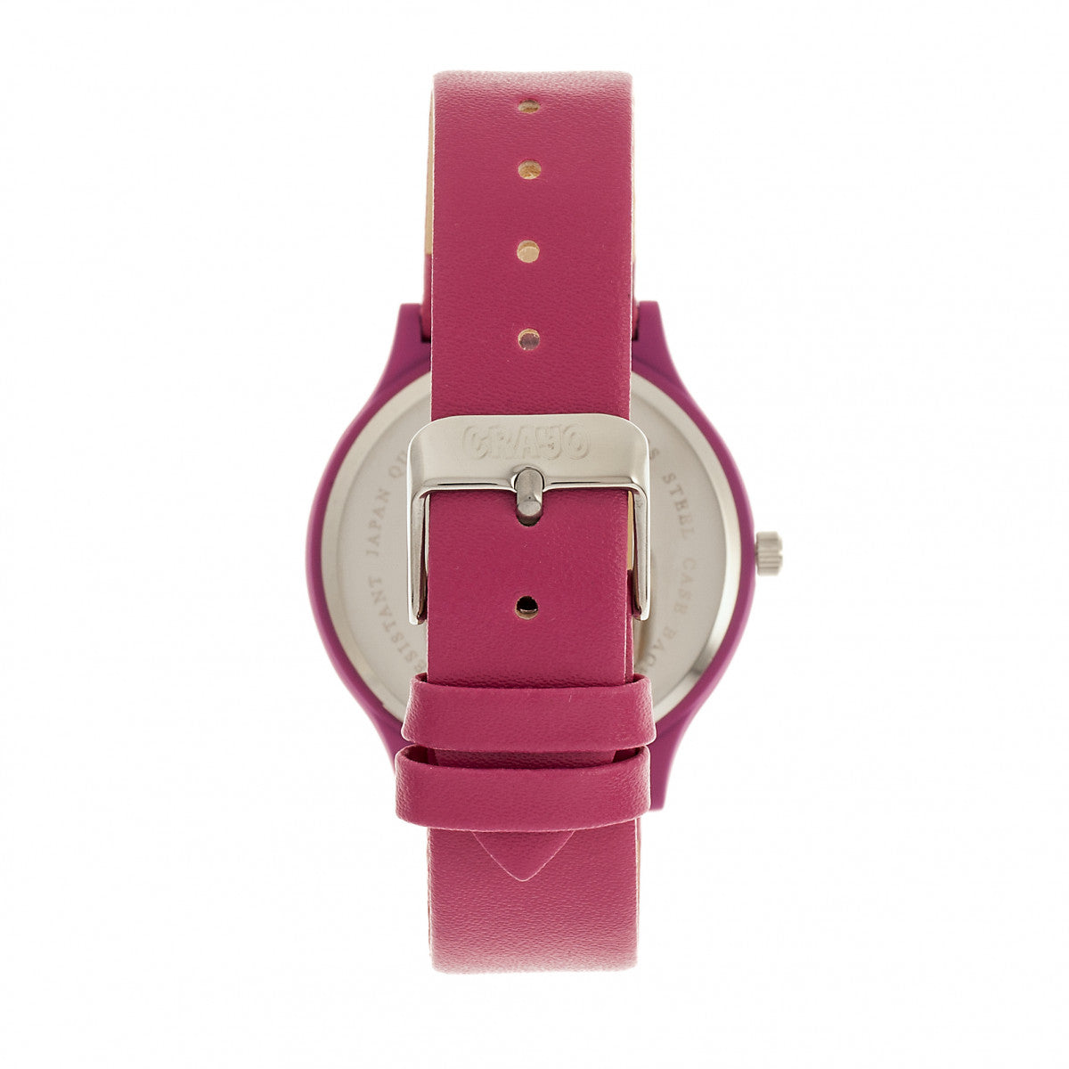 Crayo Trinity Unisex Watch - Hot Pink - CRACR4406