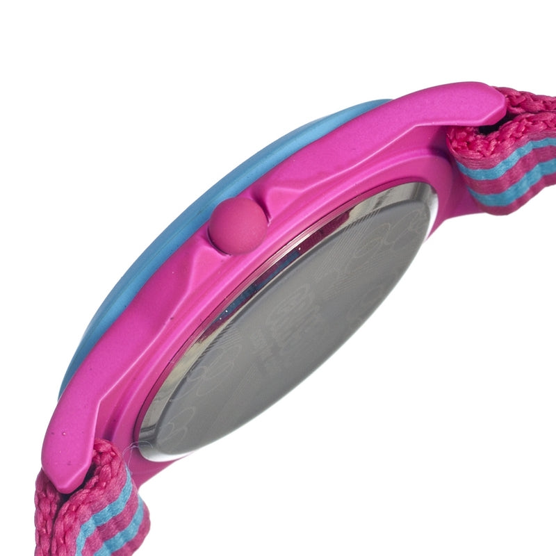Crayo Carnival Nylon-Band Unisex Watch w/Date - Pink/Cerulean - CRACR0708
