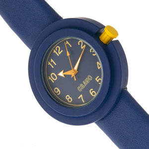 Crayo Equinox Unisex Watch - Navy/Yellow - CRACR2806