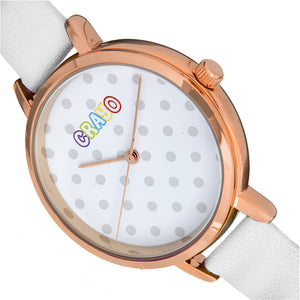 Crayo Dot Strap Watch - White - CRACR5905