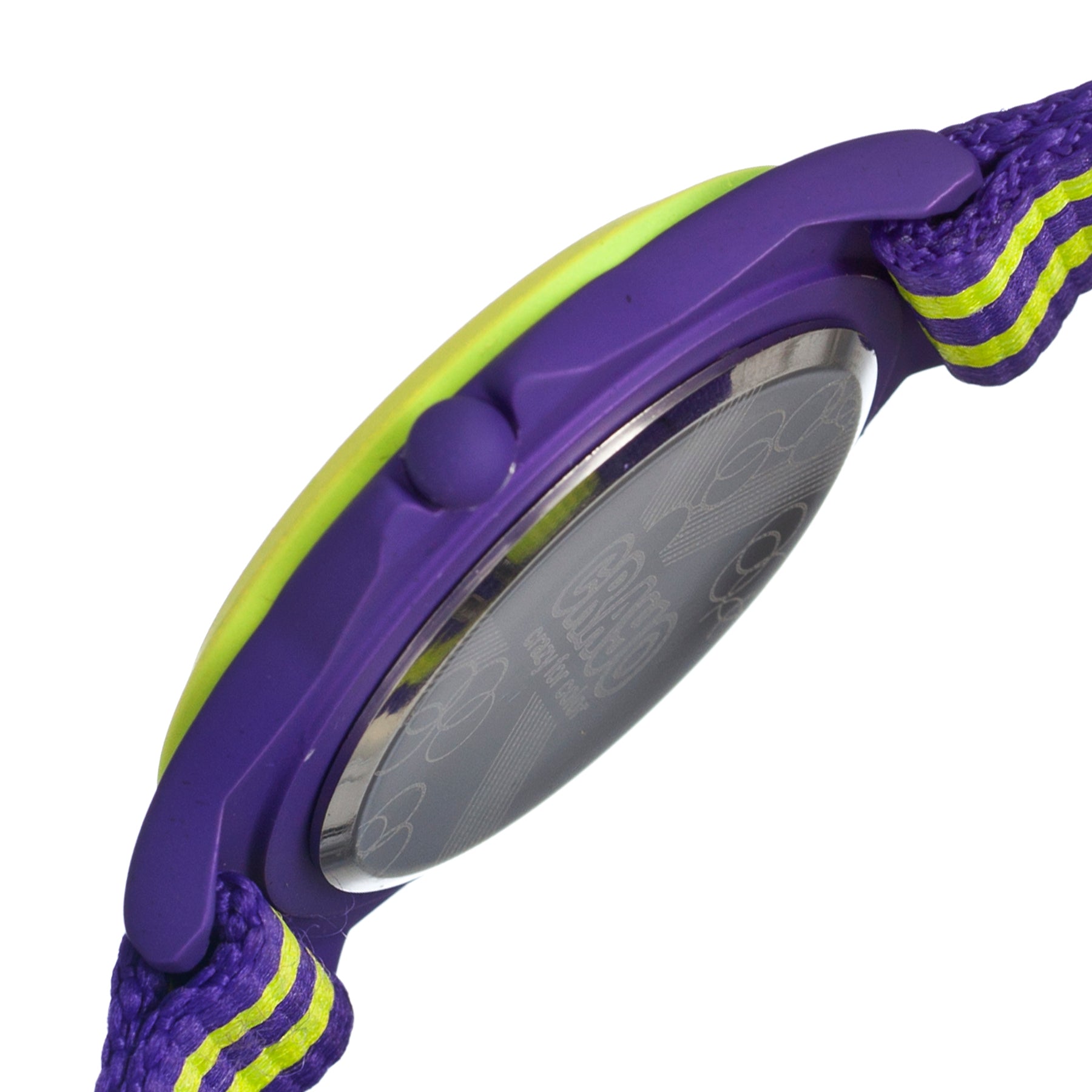 Crayo Carnival Nylon-Band Unisex Watch w/Date - Purple/Lime - CRACR0702