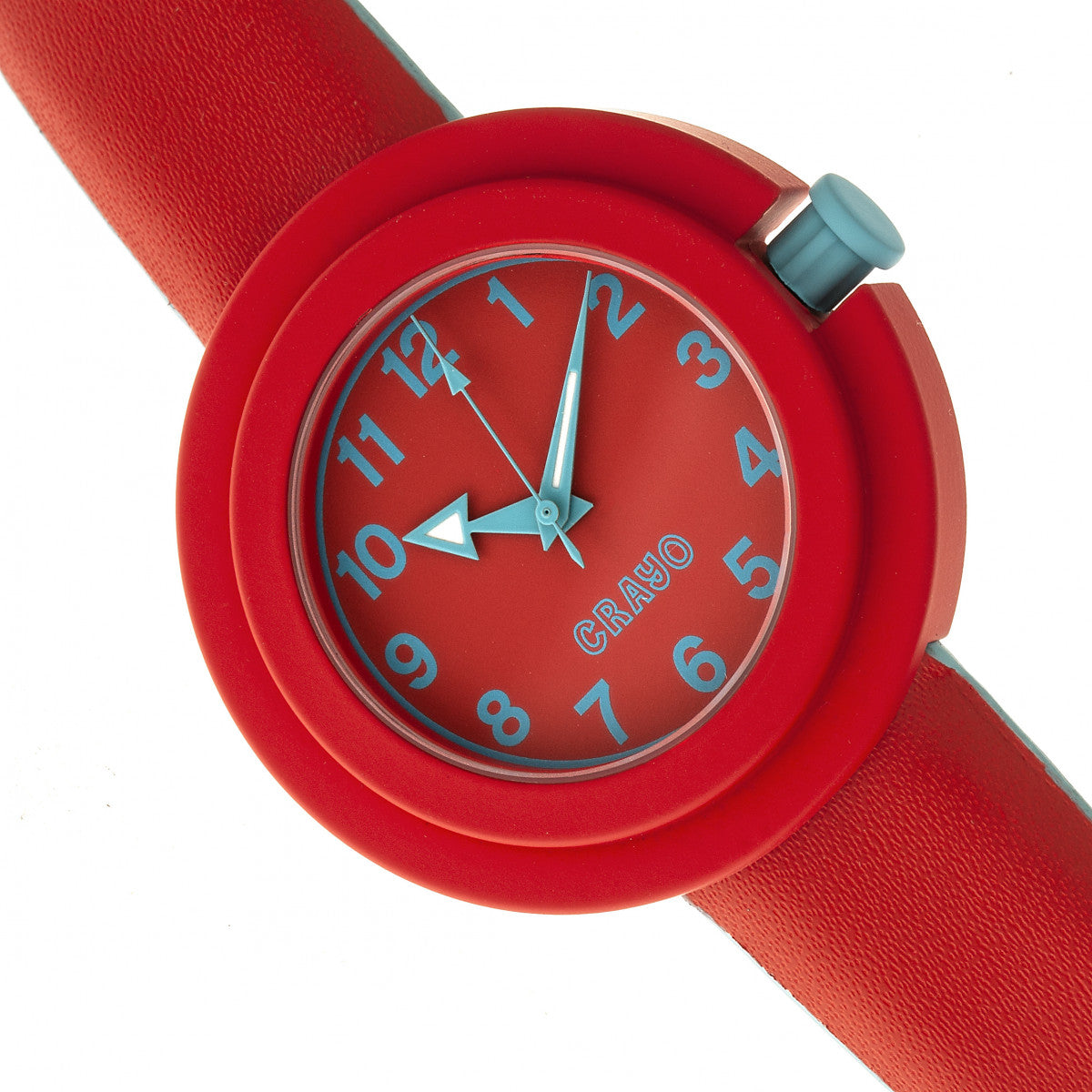 Crayo Equinox Unisex Watch - Red/Cerulean - CRACR2801
