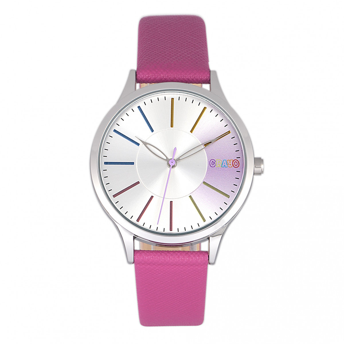Crayo Gel Unisex Watch - Hot Pink - CRACR5103