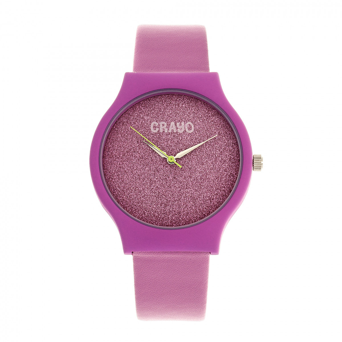 Crayo Glitter Unisex Watch - Hot Pink - CRACR4501