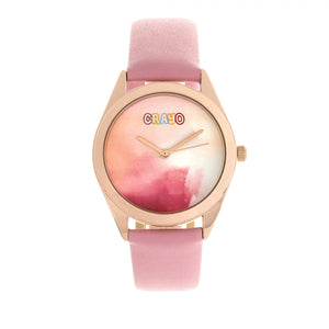 Crayo Graffiti Unisex Watch - Rose Gold/Light Pink - CRACR4005