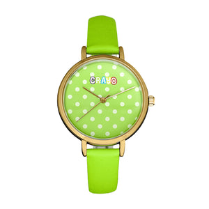 Crayo Dot Strap Watch - Green - CRACR5903