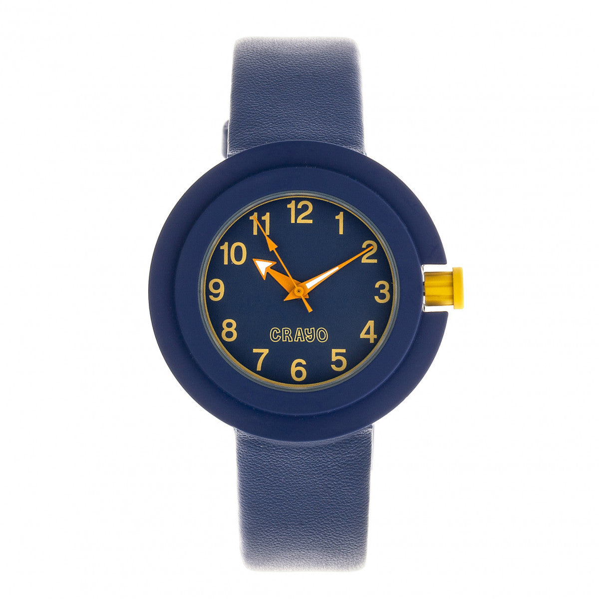 Crayo Equinox Unisex Watch - Navy/Yellow - CRACR2806